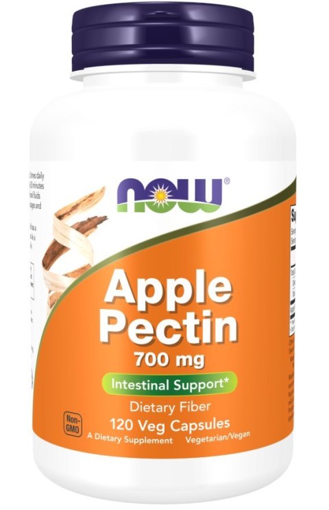 NOW Foods NOW FOODS Apple pectin - Pektyna jabłkowa 700 mg (120 kaps.)