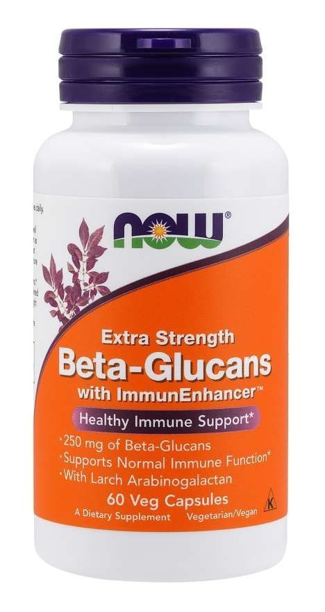 NOW Foods NOW FOODS Beta-Glucans with ImmunEnhancer (60 kaps.)