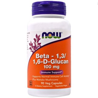 NOW Foods NOW FOODS Beta Glukan - Beta-1,3/1,6-D-Glucan 100 mg (90 kaps.)