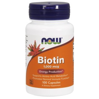 NOW Foods NOW FOODS Biotyna - Biotin 1000 mcg (100 kaps.)