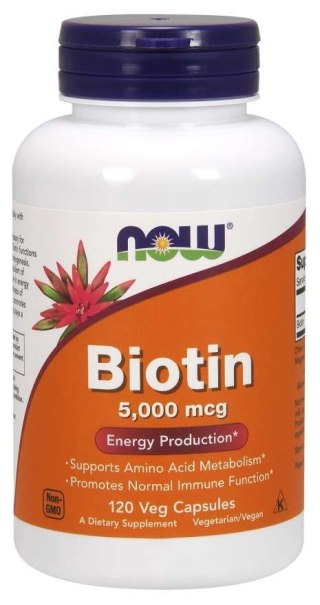 NOW Foods NOW FOODS Biotyna - Biotin 5000 mcg (120 kaps.)
