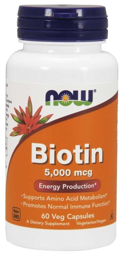 NOW Foods NOW FOODS Biotyna - Biotin 5000 mcg (60 kaps.)