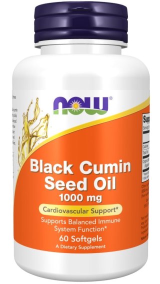 NOW Foods NOW FOODS Black Cumin Seed Oil - Czarnuszka (60 kaps.)