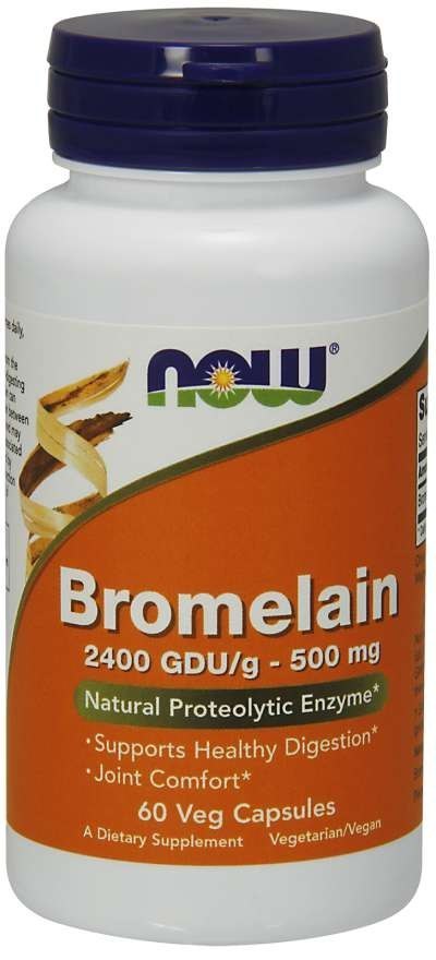 NOW Foods NOW FOODS Bromelaina 2400 GDU 500 mg (60 kaps.)