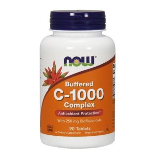 NOW Foods NOW FOODS C-1000 Buforowana Witamina C + Bioflawonoidy Cytrusowe (90 tabl.)