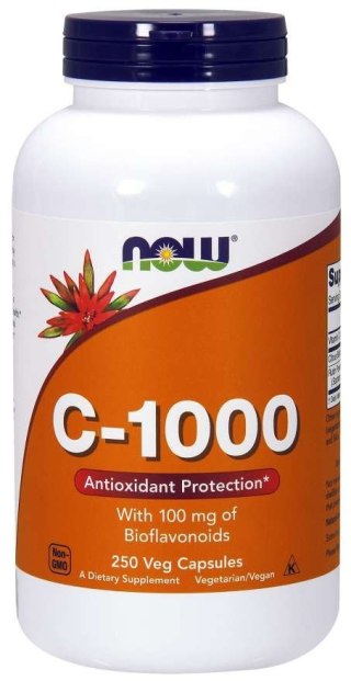 NOW Foods NOW FOODS C-1000 Witamina C + Bioflawonoidy Cytrusowe (250 kaps.)