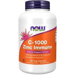 NOW Foods NOW FOODS C-1000 Zinc Immune (180 kaps.)