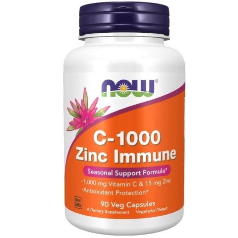NOW Foods NOW FOODS C-1000 Zinc Immune (90 kaps.)