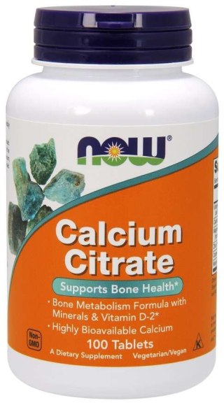 NOW Foods NOW FOODS Calcium Citrate - Cytrynian Wapnia (100 tabl.)
