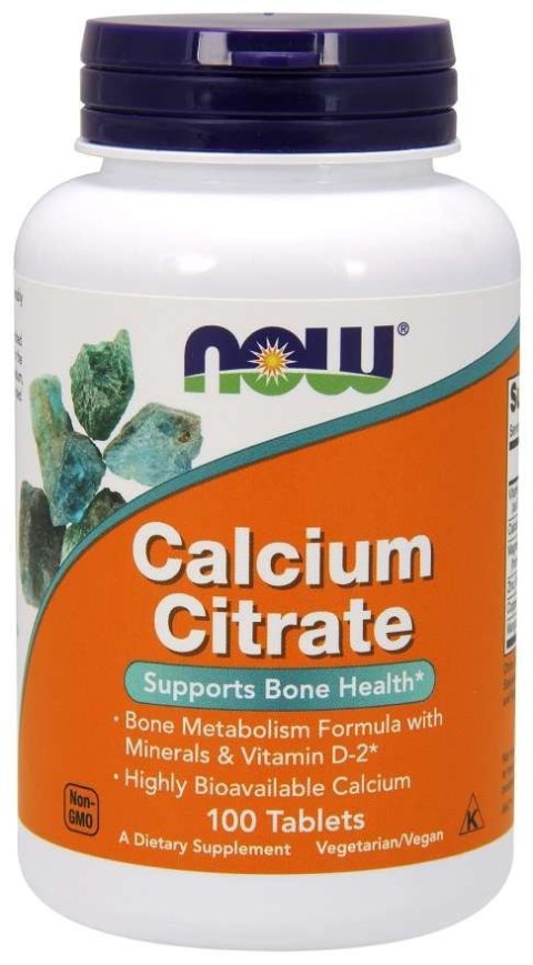 NOW Foods NOW FOODS Calcium Citrate - Cytrynian Wapnia (100 tabl.)