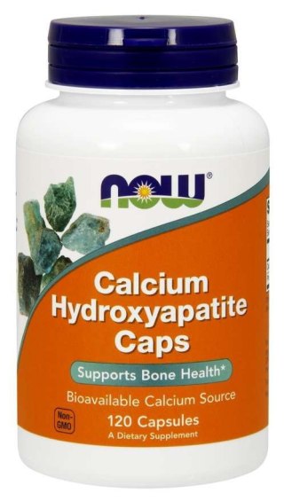 NOW Foods NOW FOODS Calcium Hydroxyapatite Caps - Hydroksyapatyt Wapnia (120 kaps.)