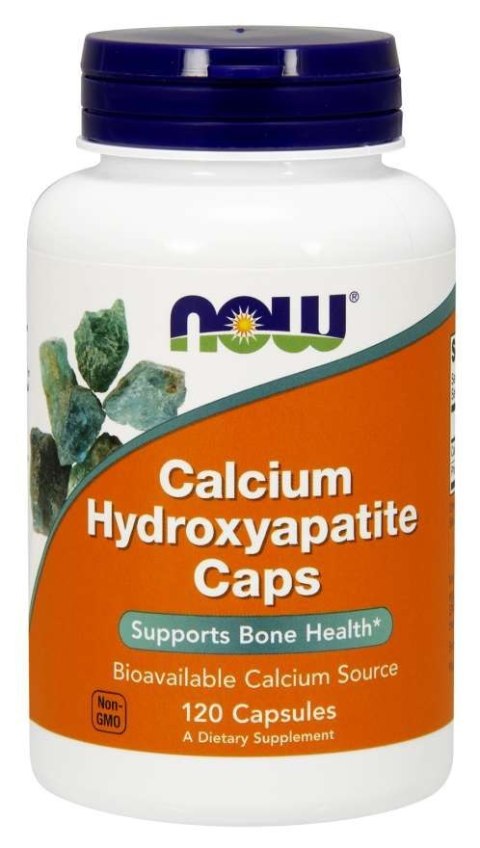 NOW Foods NOW FOODS Calcium Hydroxyapatite Caps - Hydroksyapatyt Wapnia (120 kaps.)