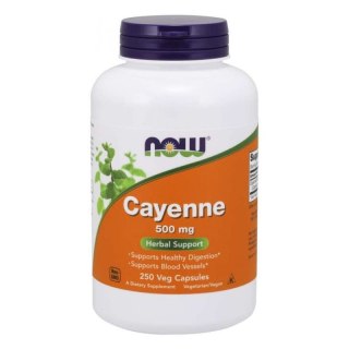 NOW Foods NOW FOODS Cayenne - Pieprz kajeński 500 mg (250 kaps.)