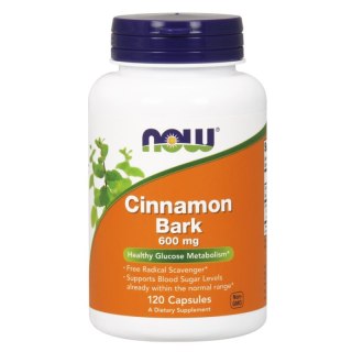 NOW Foods NOW FOODS Cinnamon Bark - Kora Cynamonu 600 mg (120 kaps.)