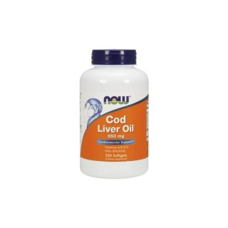 NOW Foods NOW FOODS Cod Liver Oil - Tran 650 mg (250 kaps.)