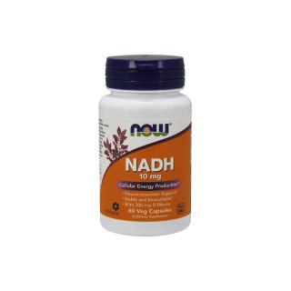 NOW Foods NOW FOODS D-Ryboza 200 mg i NADH (aktywator Kreatyny) 10 mg (60 kaps.)