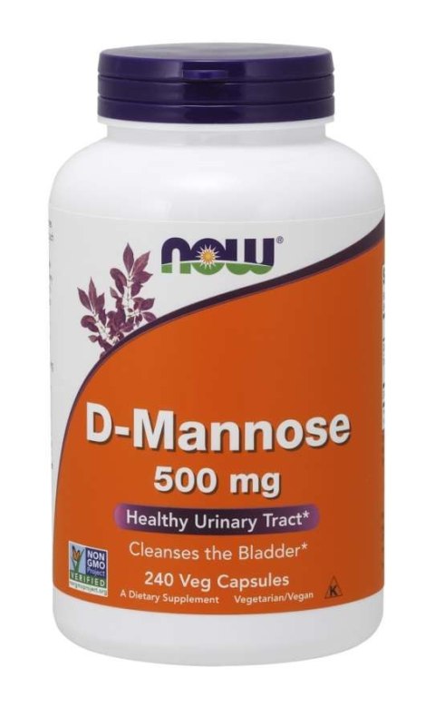 NOW Foods NOW FOODS D-mannoza 500 mg (240 kaps.)