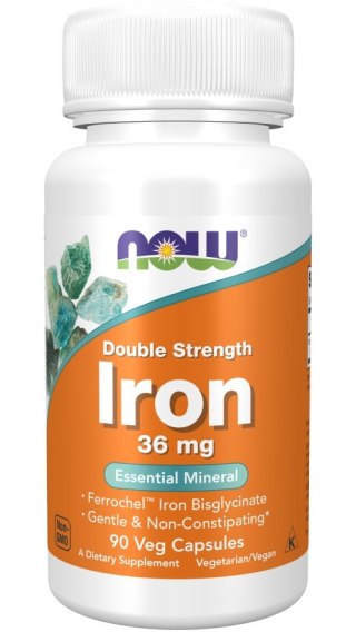 NOW Foods NOW FOODS Double Strength Iron (90 kaps.)