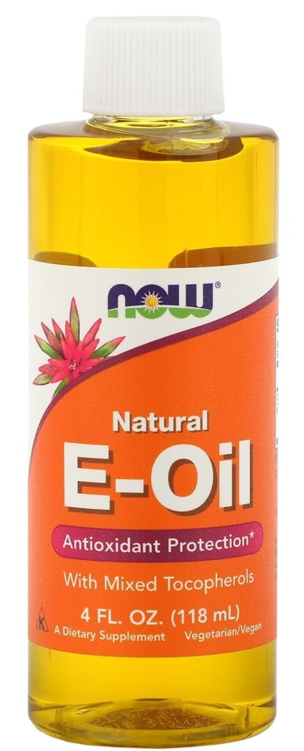 NOW Foods NOW FOODS E-Oil - Naturalna Witamina E z mieszanką Tokoferoli (118 ml)