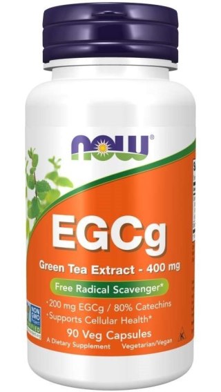 NOW Foods NOW FOODS EGCg Green Tea Extract - Zielona Herbata ekstrakt 400 mg (90 kaps.)