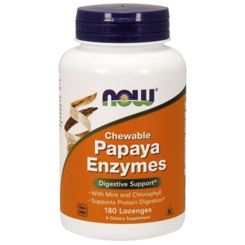 NOW Foods NOW FOODS Enzym Papaina 2000 USP - Papaya Enzymes (180 tabl.)