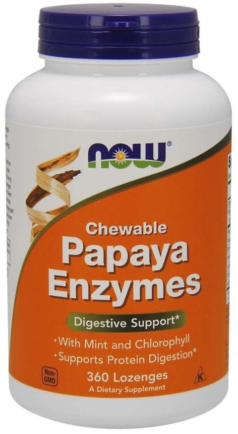NOW Foods NOW FOODS Enzym Papaina 2000 USP - Papaya Enzymes (360 tabl.)