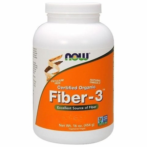 NOW Foods NOW FOODS Fiber-3 - Błonnik (454 g)