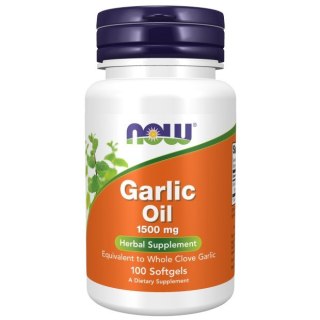 NOW Foods NOW FOODS Garlic Oil 1500 mg - koncentrat 3 mg (100 kaps.)