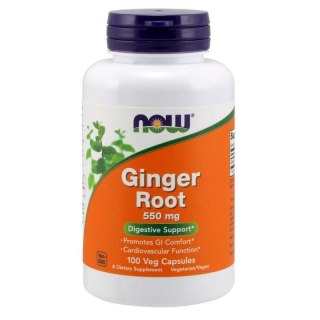 NOW Foods NOW FOODS Ginger Root - Imbir 550 mg (100 kaps.)