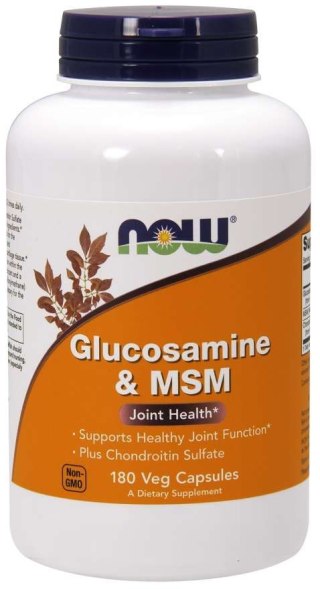 NOW Foods NOW FOODS Glukozamina z MSM (180 kaps.)