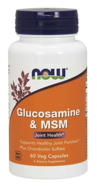 NOW Foods NOW FOODS Glukozamina z MSM (60 kaps.)
