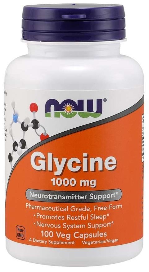NOW Foods NOW FOODS Glycine - Glicyna 1000 mg (100 kaps.)