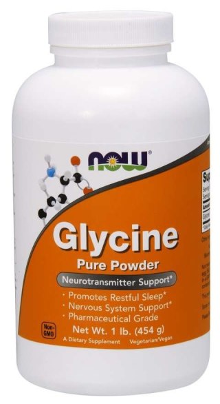 NOW Foods NOW FOODS Glycine Pure Powder - Glicyna (454 g)