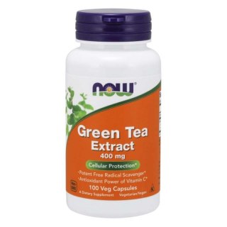 NOW Foods NOW FOODS Green Tea Extract - Zielona Herbata ekstrakt 400 mg (100 kaps.)