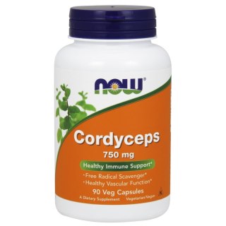 NOW Foods NOW FOODS Grzyb Cordyceps 750 mg (90 kaps.)