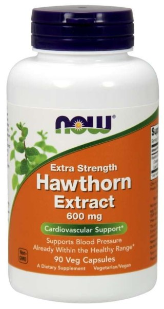 NOW Foods NOW FOODS Hawthorn Extract - Głóg 600 mg (90 kaps.)