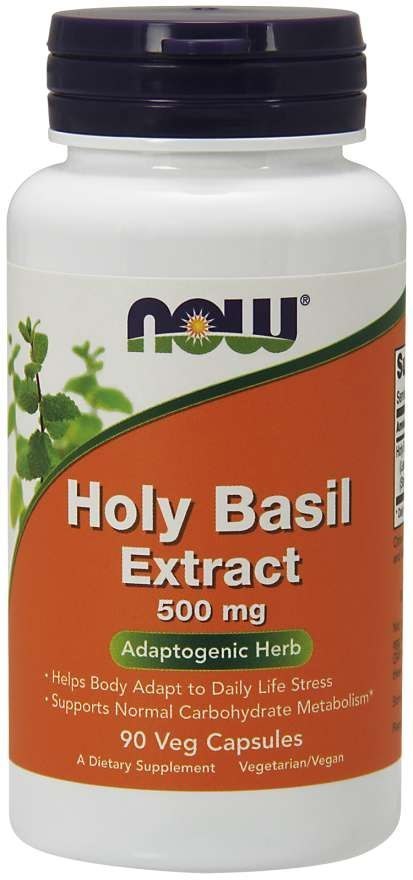 NOW Foods NOW FOODS Holy Basil Extract - Tulsi - Bazylia (90 kaps.)