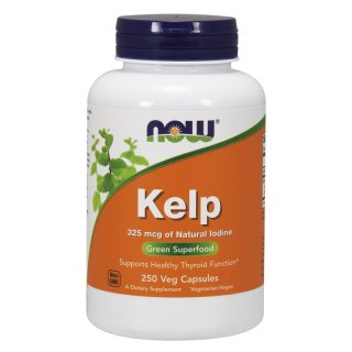 NOW Foods NOW FOODS Kelp (naturalny Jod) - Morszczyn Pęcherzykowaty (250 kaps.)
