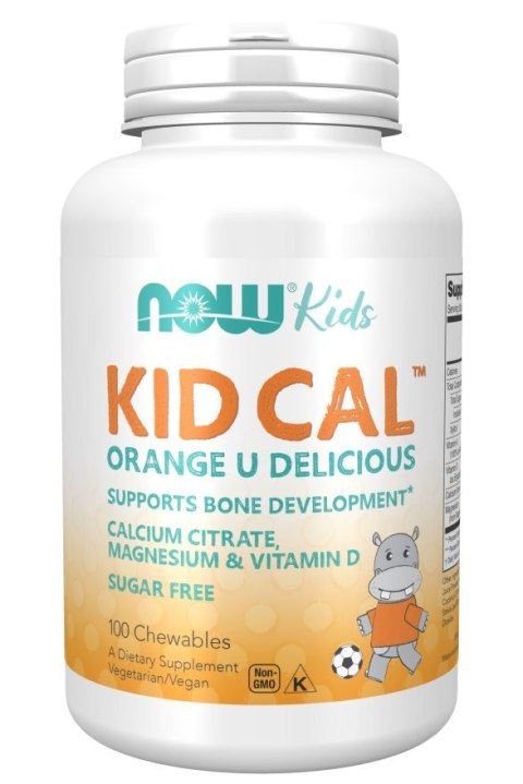 NOW Foods NOW FOODS Kid Cal - Witaminy i Minerały dla dzieci (100 tabl.)