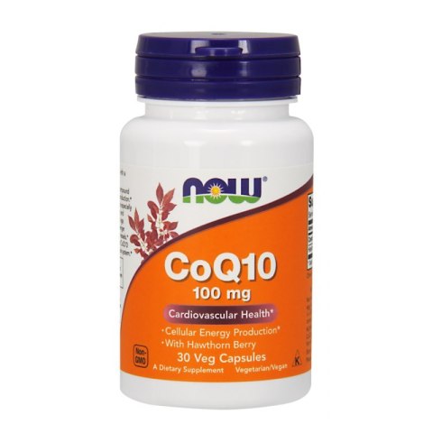 NOW Foods NOW FOODS Koenzym Q10 100 mg i Głóg 400 mg (30 kaps.)