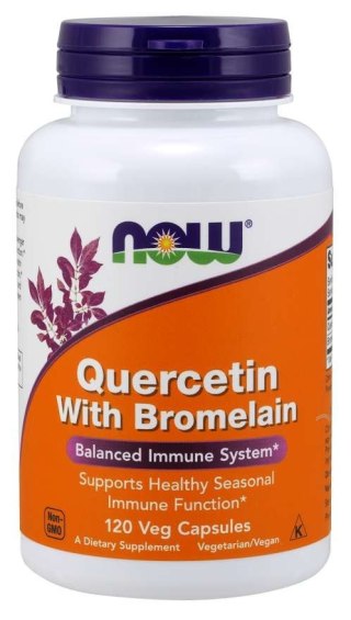 NOW Foods NOW FOODS Kwercetyna i Bromelaina (120 kaps.)