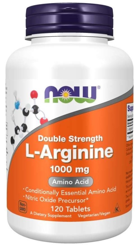 NOW Foods NOW FOODS L-Arginine Double Strength 1000 mg (120 tabl.)