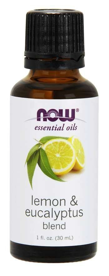 NOW Foods NOW FOODS Lemon & Eucalyptus Blend - Olejek Cytrynowy, Olejek Eukaliptusowy i Olejek z Trawy Cytrynowej (30 ml)