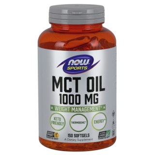 NOW Foods NOW FOODS MCT Oil - Olej MCT 1000 mg (150 kaps.)