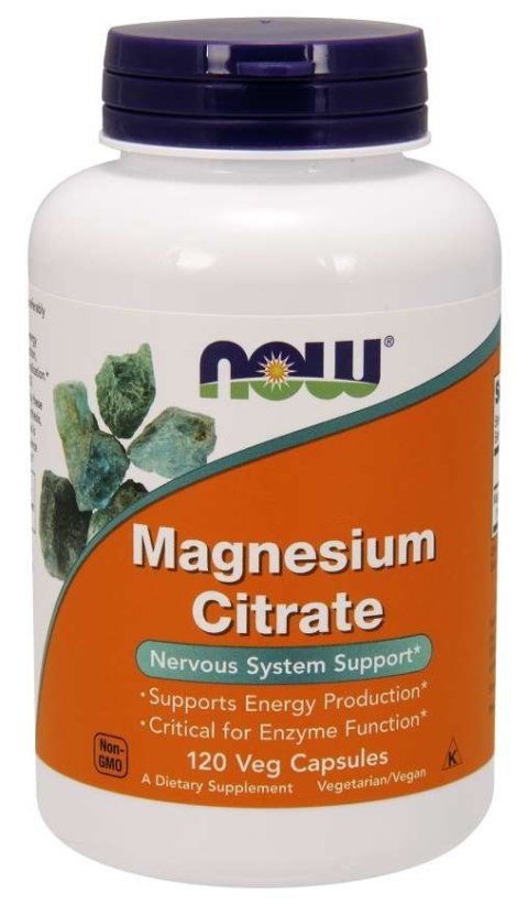 NOW Foods NOW FOODS Magnesium Citrate - Magnez (120 kaps.)
