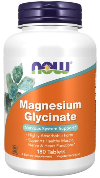 NOW Foods NOW FOODS Magnesium Glycinate (180 tabl.)