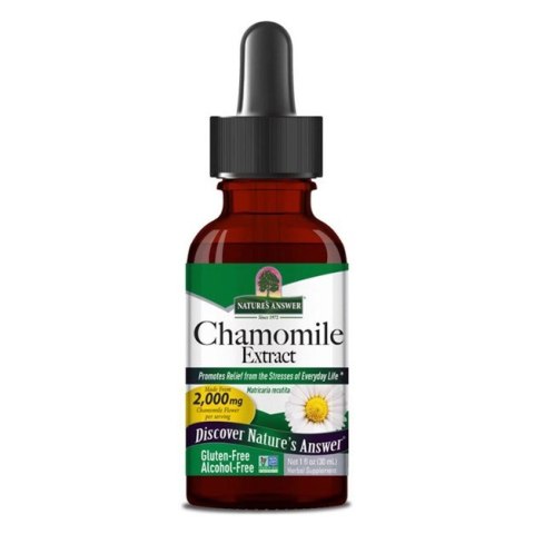 Nature's Answer NATURE'S ANSWER Chamomile Liquid Extract - Ekstrakt z kwiatów rumianku (30 ml)