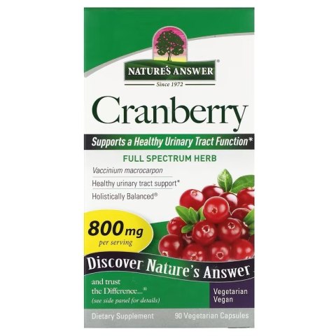 Nature's Answer NATURE'S ANSWER Cranberry - Żurawina (90 kaps.)