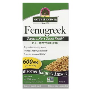 Nature's Answer NATURE'S ANSWER Fenugreek - Kozieradka (90 kaps.)