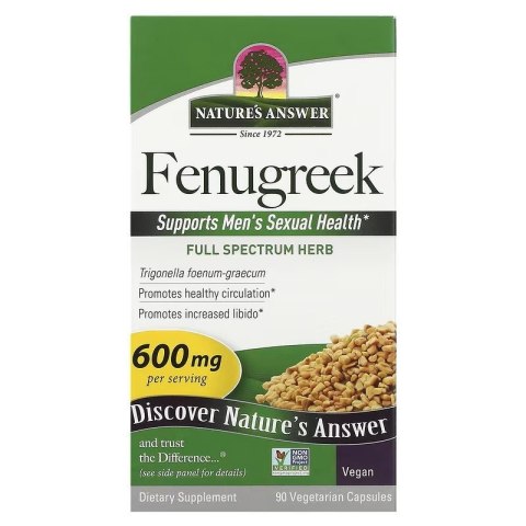 Nature's Answer NATURE'S ANSWER Fenugreek - Kozieradka (90 kaps.)
